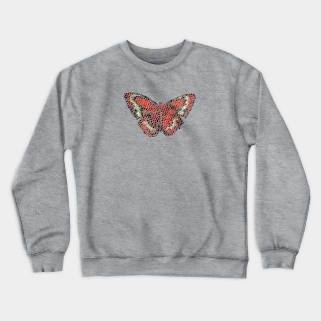 Butterfly Mosaic Crewneck Sweatshirt by Alan Hogan